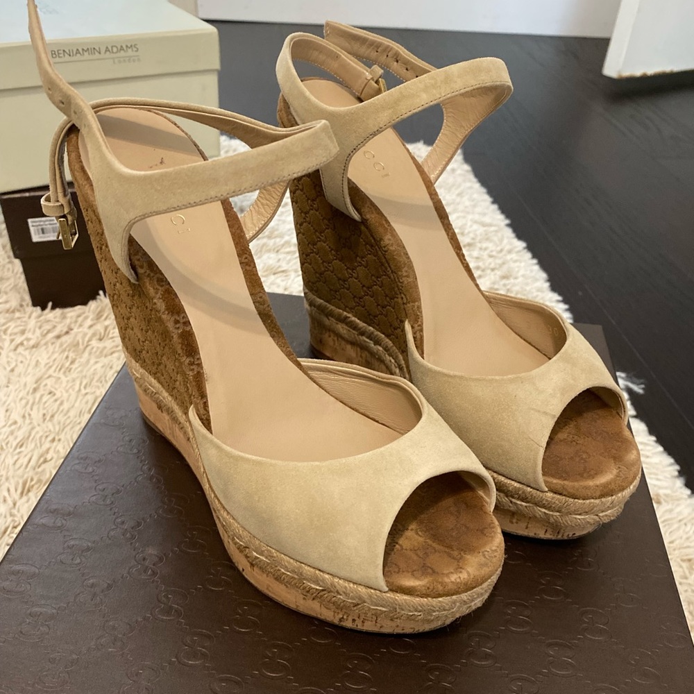 Gucci Peep Toe Wedge
